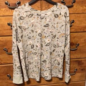 Women’s floral thermal shirt top Target Knox Rose